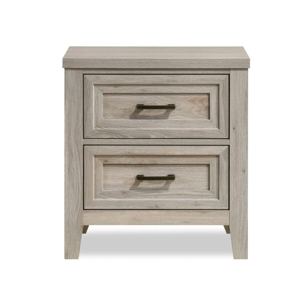 FRESNO NIGHTSTAND WITH FULL EXTENSION DRAWER GLIDES, 2 DRAWERS, FINISH: WHITE