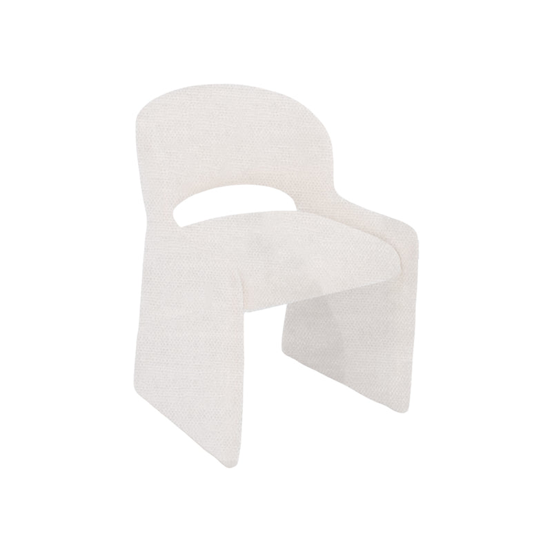 SILLA DE COMEDOR EN TELA OFF WHITE