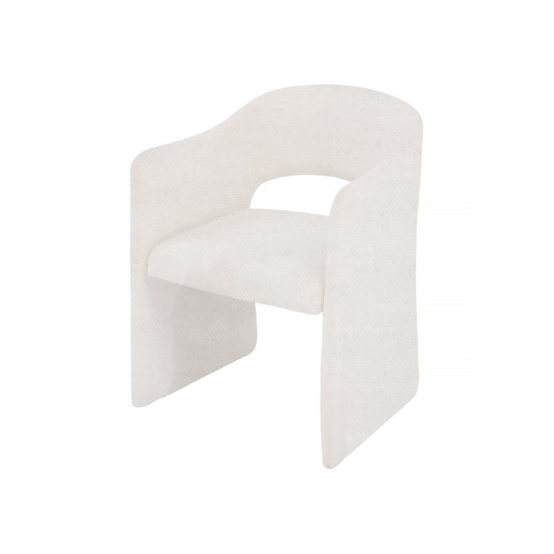 SILLA DE COMEDOR EN TELA OFF WHITE