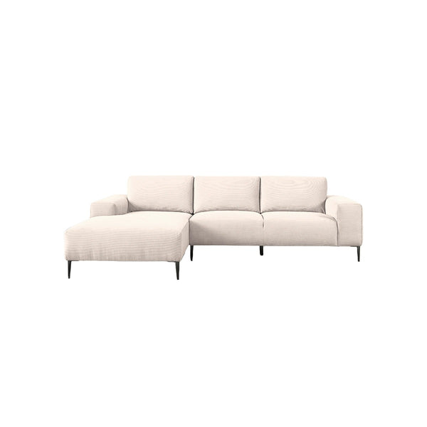 SOFA SECCIONAL ESTACIONARIO EN TELA BEIGE