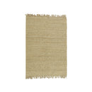 JUTE AND JUTE PANJA WEAVE DURRIE WITH FRINGES