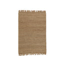 JUTE AND JUTE PANJA WEAVE DURRIE WITH FRINGES