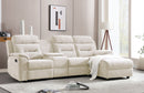 SOFA SECCIONAL RECLINABLE MANUAL EN TELA BEIGE