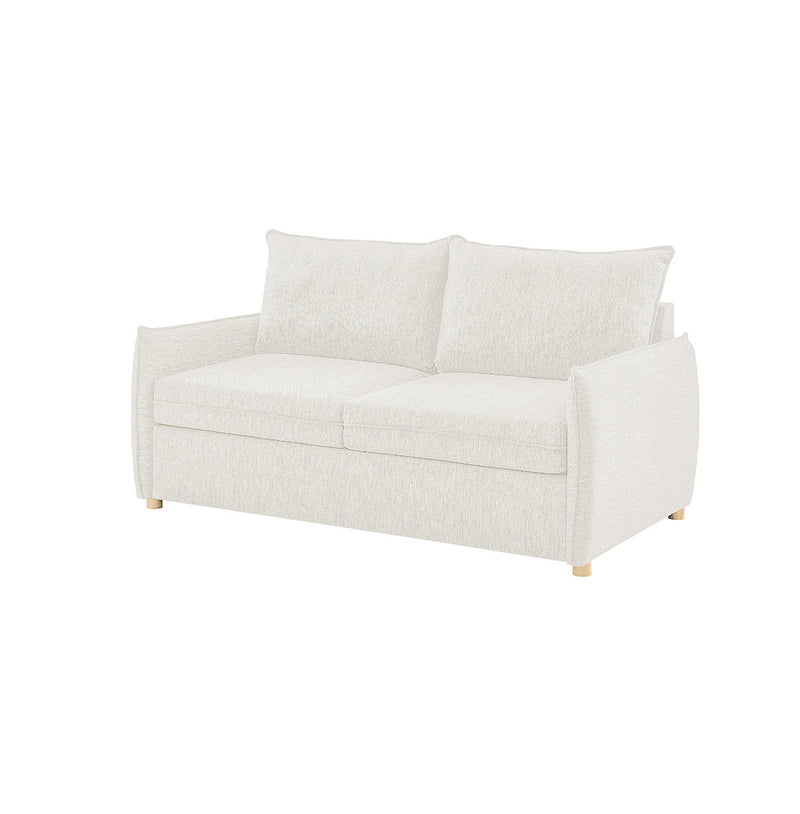 SOFA CAMA EN TELA CREMA