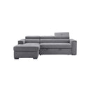 SOFA CAMA EN TELA COLOR GRIS