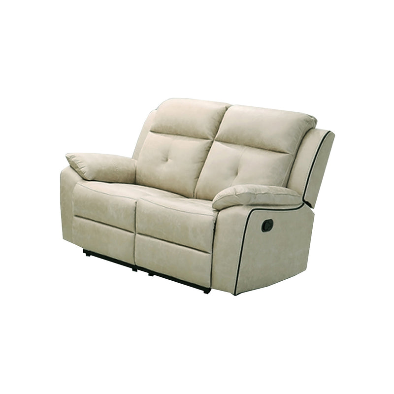 Sofá 2 plazas con asientos deslizantes, respaldos reclinables, 2 pufs -  Toledo - Don Baraton: tienda de sofás, colchones y muebles
