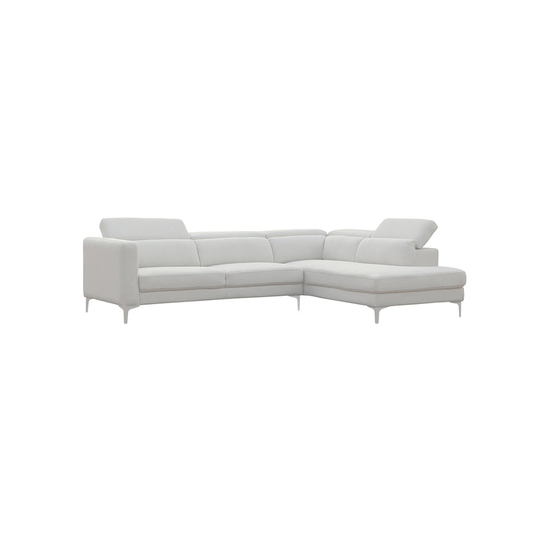 SOFA SECCIONAL ESTACIONARIO DERECHO EN TELA OFF WHITE